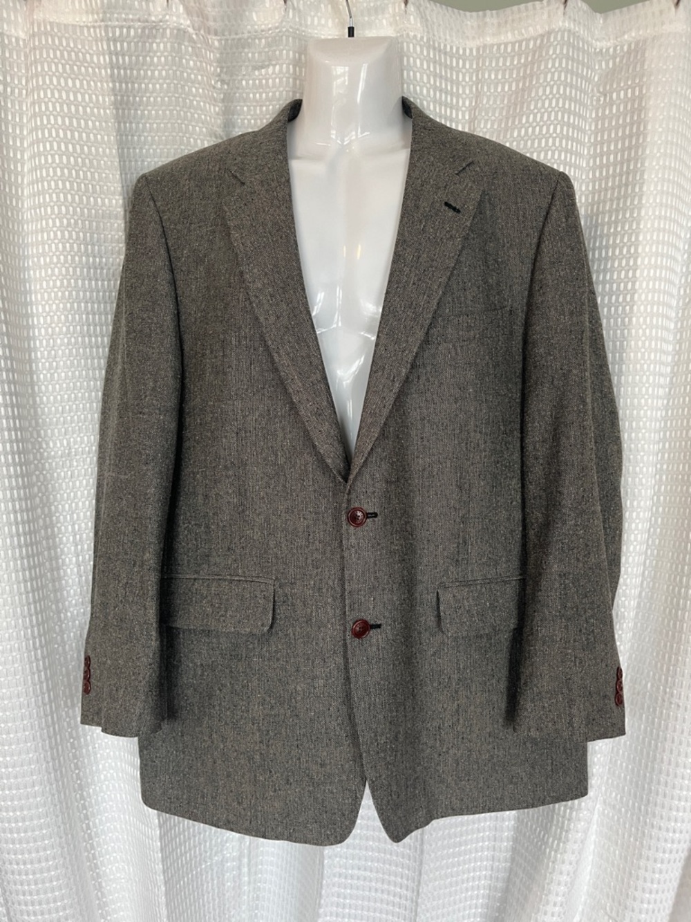 Orvis Sporting Traditions 100% Silk Noil Tweed Blazer Sport Coat 44R Mens - Picture 2 of 10